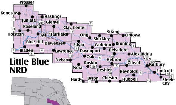 Little Blue NRD Map