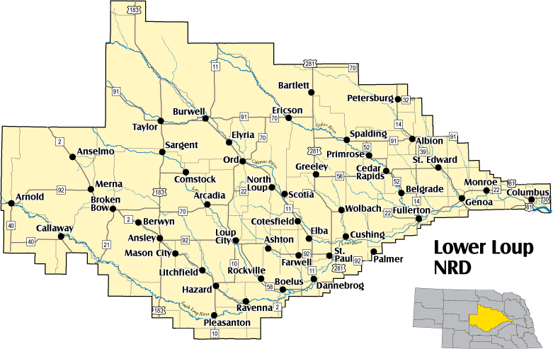 Lower Loup NRD Map