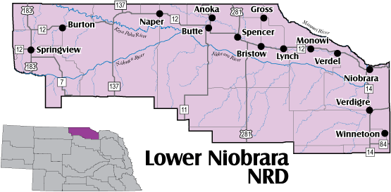 Lower Niobrara NRD Map