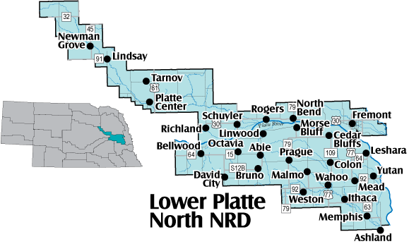 Lower Platte North NRD Map