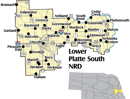 Lower Platte South NRD Map