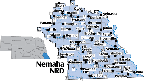 Nemaha NRD Map