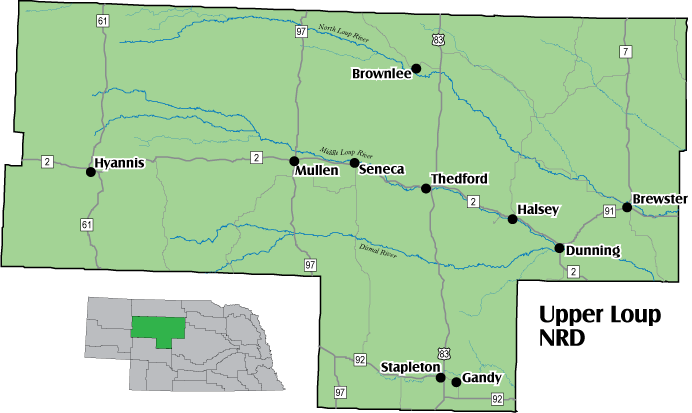 Upper Loup NRD Map