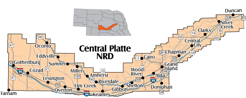 Central Platte NRD Map