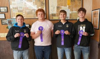 Hampton High School First Place Land Judging Team.