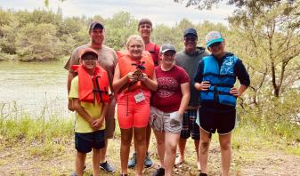 Campers learn about natural resources.