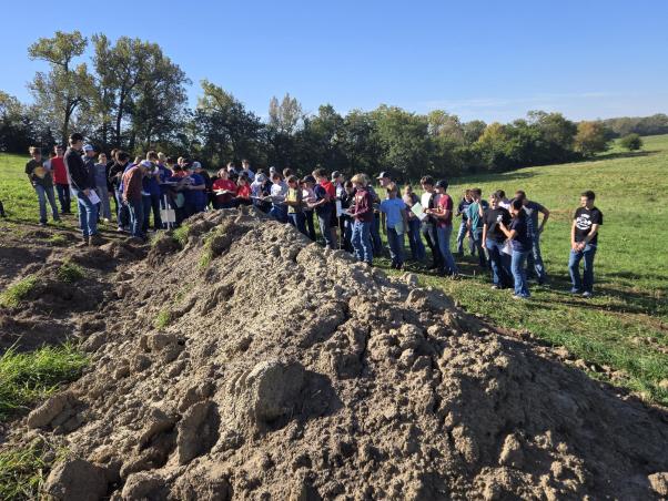 Students compete in Land Judging in Scribner, Nebraska.