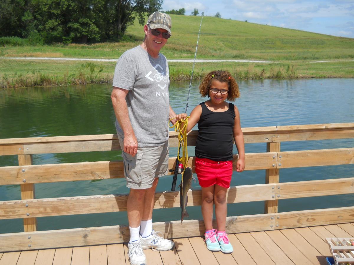 Fishing on the dock