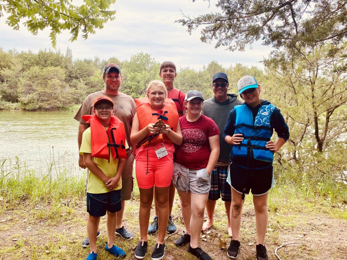 Campers learn about natural resources.