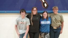 The first place senior team was from Gordon-Rushville (Hoos, Kenna Rose, Kylie Peters and Berklie Haag).